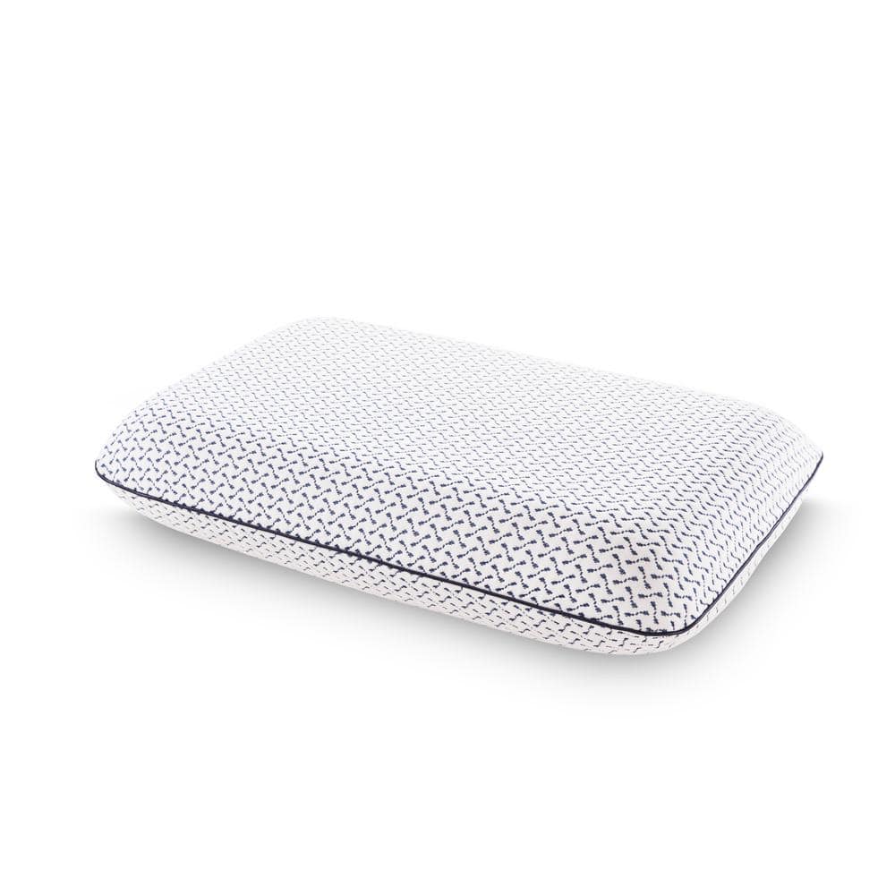 Queen White Gel Memory Foam Pillow with Soft Cover