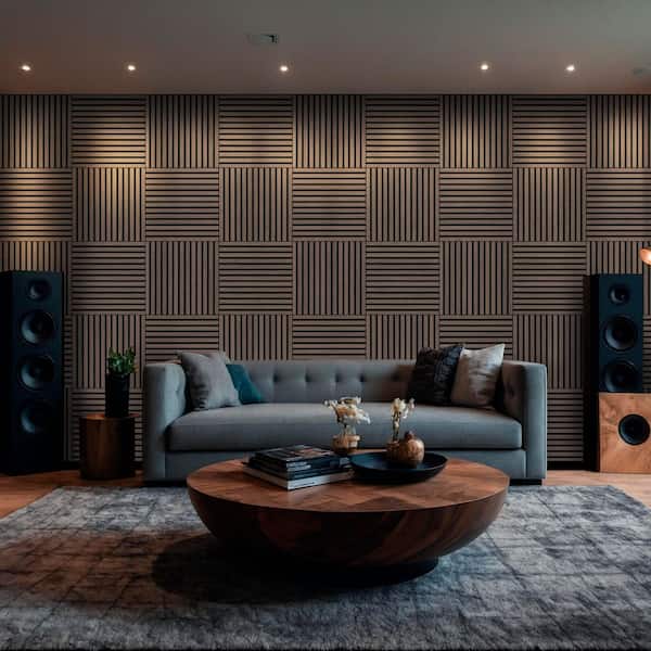 MSI Harmony Sable 24 in. x 24 in. Brown Wood Slat Decorative