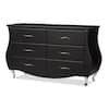Baxton Studio Erin 6-Drawer Black Dresser 28862-6440-HD - The Home Depot
