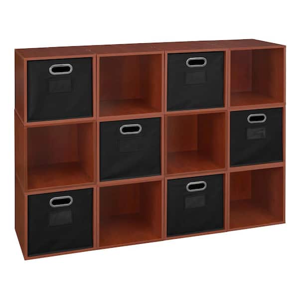 Regency 39 in. H x 52 in. W x 13 in. D Cherry Wood 18-Cube Organizer
