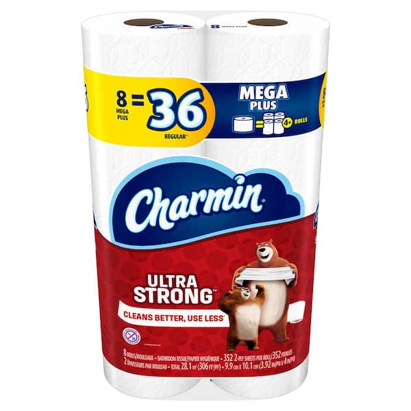Reviews For Charmin Ultra Strong Toilet Paper 8 Mega Plus Rolls The Home Depot