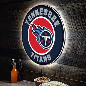 Tennessee Titans Round 23 in. Plug-in LED Lighted Sign