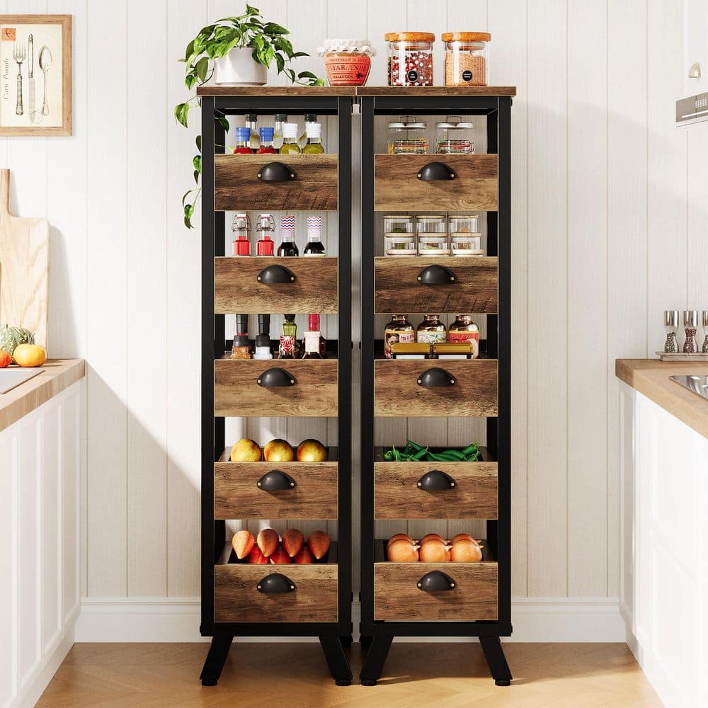TRIBESIGNS WAY TO ORIGIN Bachel Brown 5 Shelf Wood 23.62 in. W