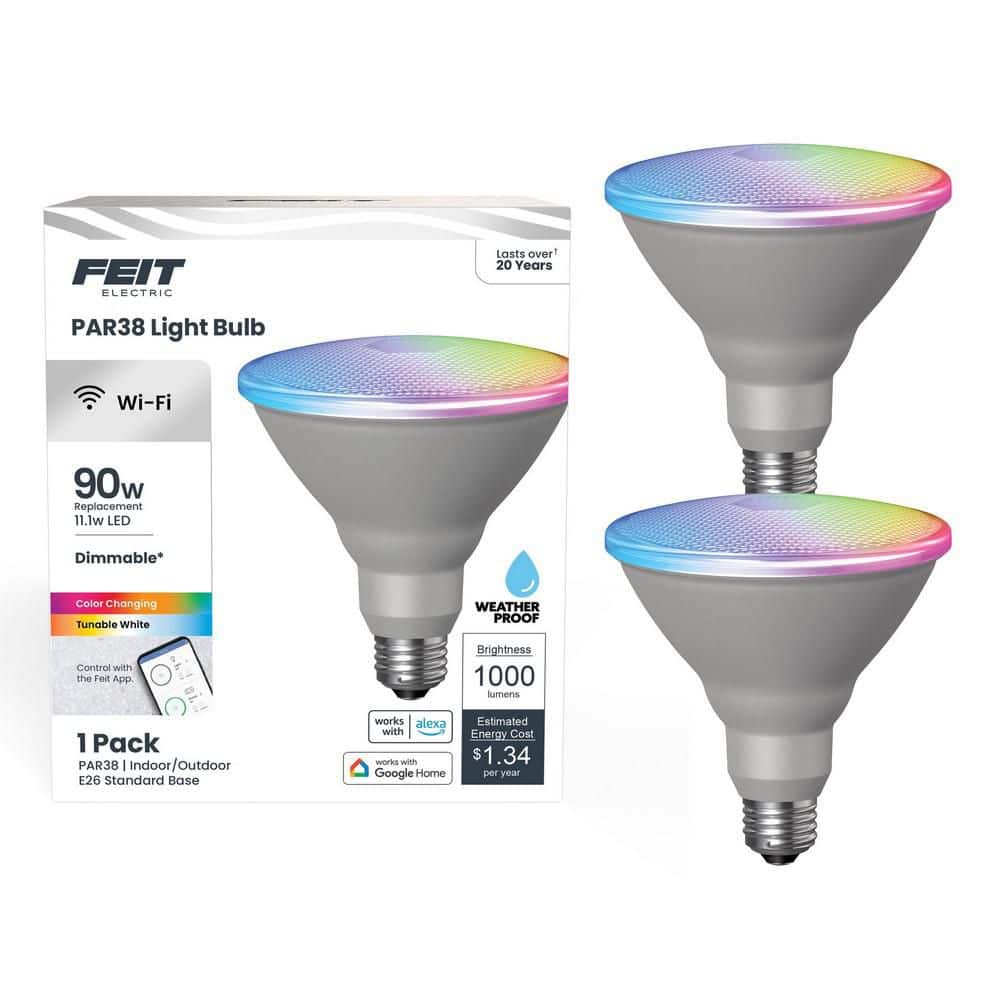 Feit Electric 90-Watt Equivalent PAR38 Smart Wi-Fi Dimmable LED