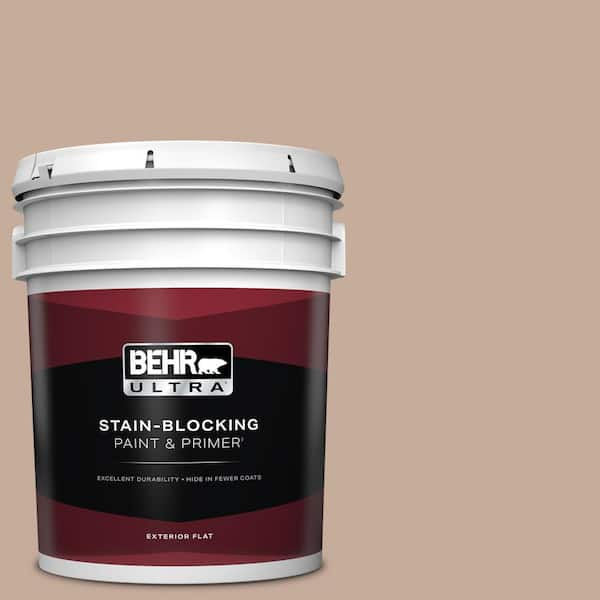 BEHR ULTRA 5 gal. #ECC-57-1 California Stucco Flat Exterior Paint & Primer