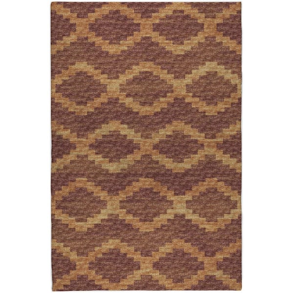 Dream Shag Premium Machine Washable Abstract ADS115 Canyon 10 ft. x 14 ft. Area Rug