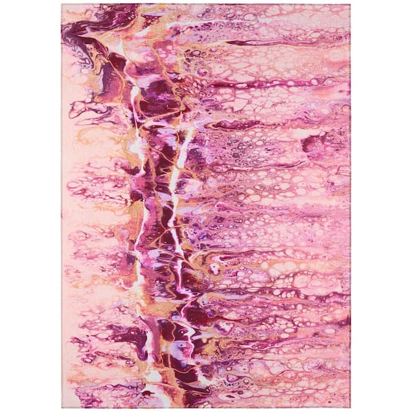 Addison Rugs Copeland Flamingo 3 ft. x 5 ft. Abstract Area Rug