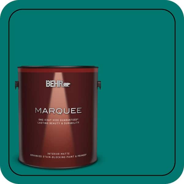 BEHR MARQUEE 1 gal. #490B-7 Mermaid Harbor Matte Interior Paint & Primer