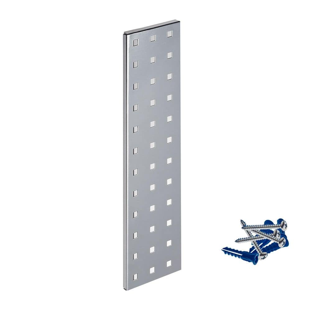 (1) 18 in. W x 4.5 in. H Silver Epoxy, 18-Gauge Steel Square Hole Pegboard Strip price history on PriceWatchPro