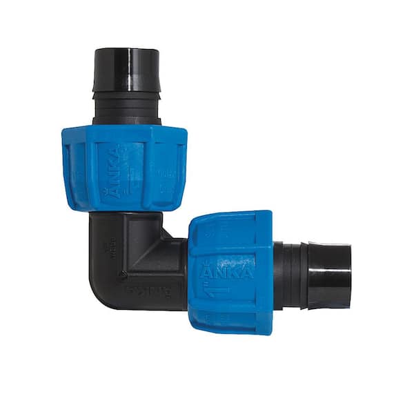 ANKA 1 in. Fiberglass Reinforced Nylon 90-Degree Elbow with Barb Connections