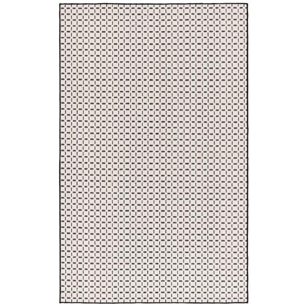 Natural Fiber 5 ft. x 8 ft. Ivory/Black Woven Cross Area Rug price history on PriceWatchPro
