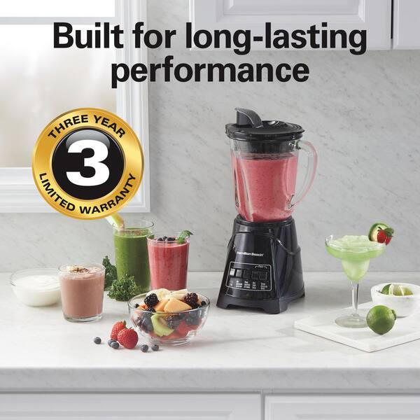 Hamilton Beach Power Elite 40 oz. 4-Speed Multi-Function Black