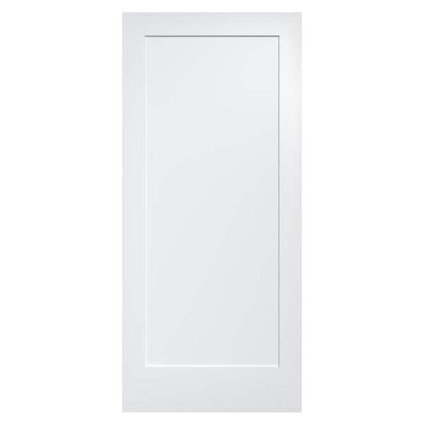HOMESTEAD Shaker 26 in. x 80 in. 1 Panel Solid Core White Primed Pine Interior Door Slab
