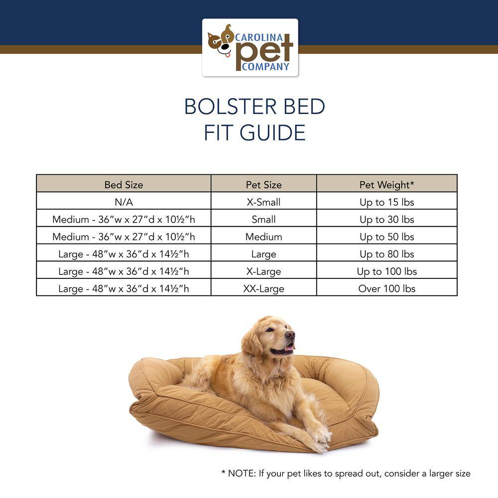 Medium Chocolate Orthopedic Quilted Microfiber Pet Bed