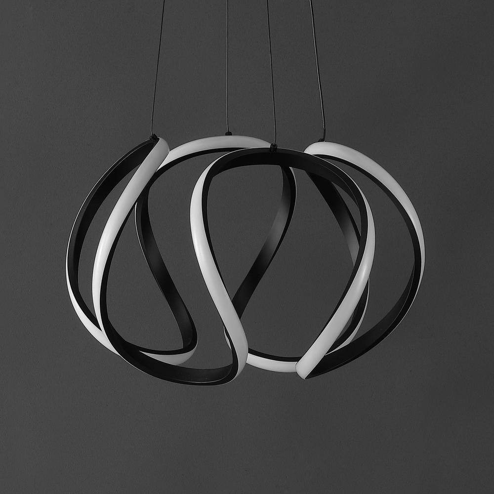 Euphoria 18.5" Black Aluminum LED Pendant Light