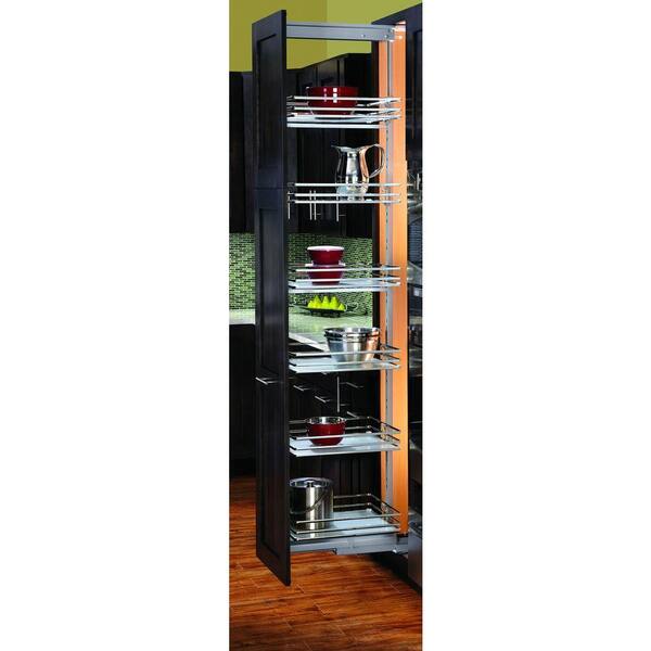 Rev-A-Shelf Premiere 8-7/8 in. Width Short Pull-Out Glass Pantry