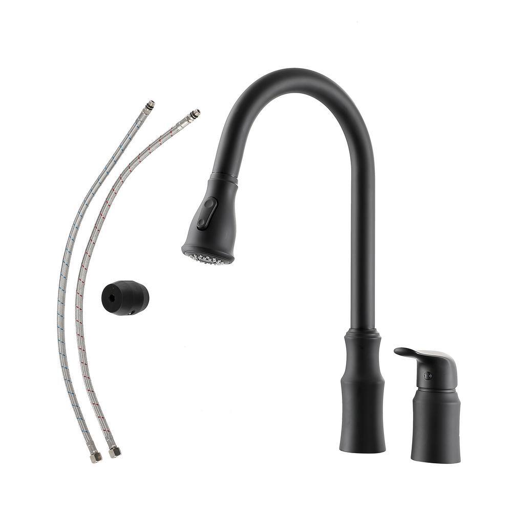Single Handle Pull Down Sprayer Kitchen Faucet in Black price history on PriceWatchPro