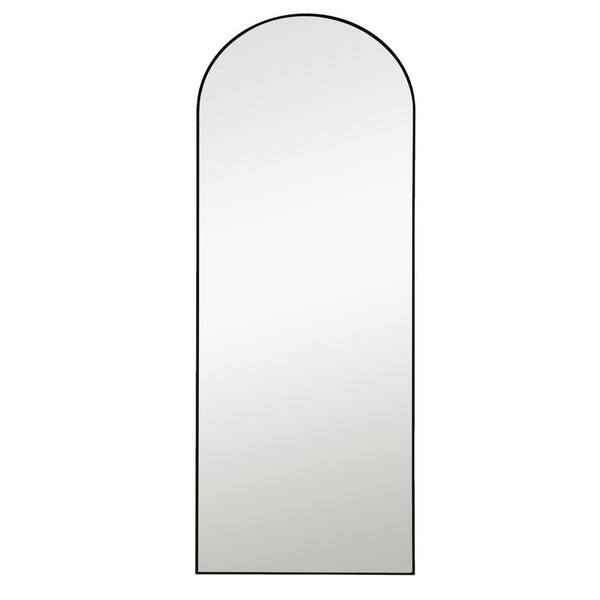 24 in. x 71 in. Modern Arch Framed Leaning Mirror FullLength Mirror