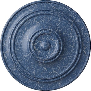 3-1/8 in. x 40-1/4 in. x 40-1/4 in. Polyurethane Small Classic Ceiling Medallion, Americana Crackle