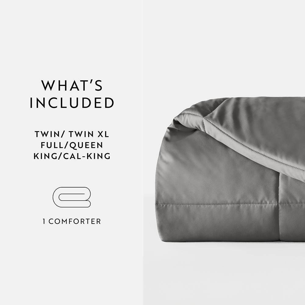 Gray King Down Alternative Microfiber Comforter Set