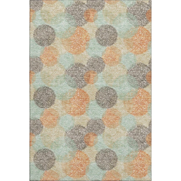 Addison Rugs Mayfield Premium Machine Washable Abstract AMF977 Beige 10 ft. x 14 ft. Area Rug