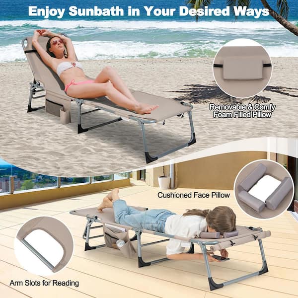 Portable chaise lounge fashion chairs outdoor