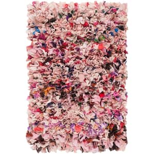 Rio Shag Blush 3 ft. x 5 ft. Solid Area Rug