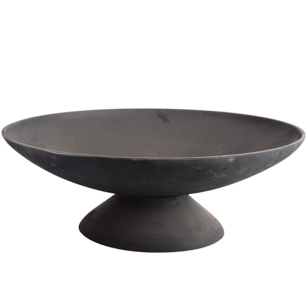 Fancy Flames 23 in. x 8 in. Round Cast Iron Wood Burning Fire Pit in Black price history on PriceWatchPro