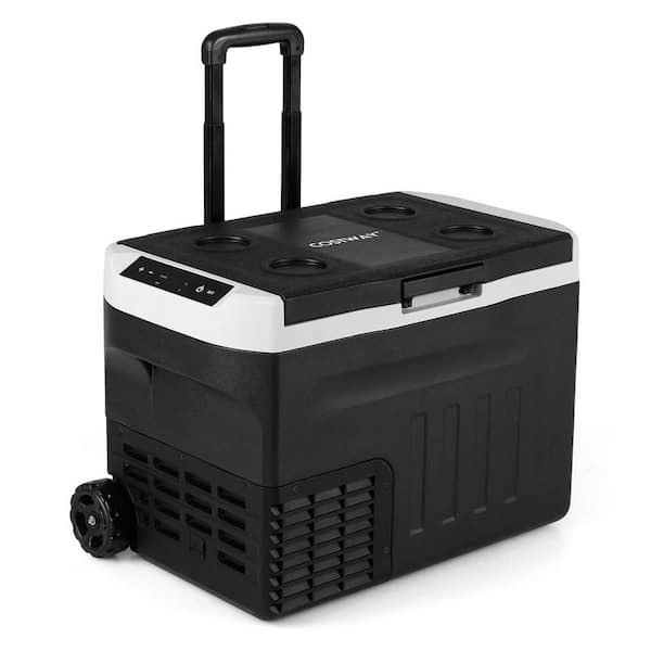 12 Volt Car Refrigerator with -4℉~68℉ Adjustable Range Divider for Camping 32 qt.