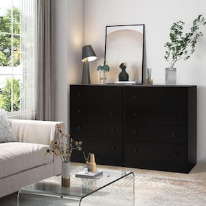 4-Drawer Espresso Chest of Drawers Dresser with Large Drawer 29.9 in. W x 15.7 in. D x 37.4 in. H