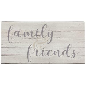 Family and Friends 20 in. x 39 in. Anti-Fatigue Kitchen Mat