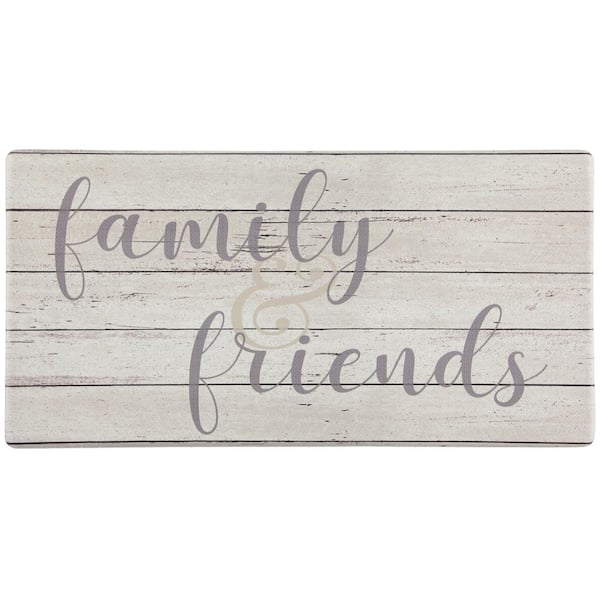 J V Textiles Family And Friends In X 39 In Anti Fatigue Kitchen Mat Cnc2 The Home Depot