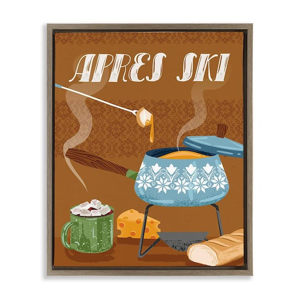 Stupell Industries Apres Ski Warm Meal by Arrolynn Weiderhold 1-Piece Floater Frame Graphic Print Food Poster Art Print 21 in. x 17 in.