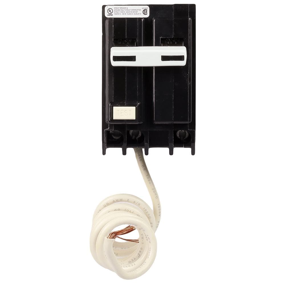 40 Amp Double Pole Ground Fault Breaker with Self-Test (THQL2140GFT2A)