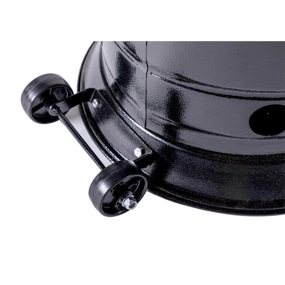 Hammered Black Propane Patio Heater with Emergency Shut Off