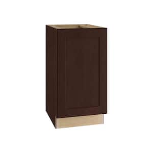 Franklin Stained Manganite Plywood Shaker Assembled Base Kitchen Cabinet FH Left Soft Close 9 in W x 24 in D x 34.5 in H