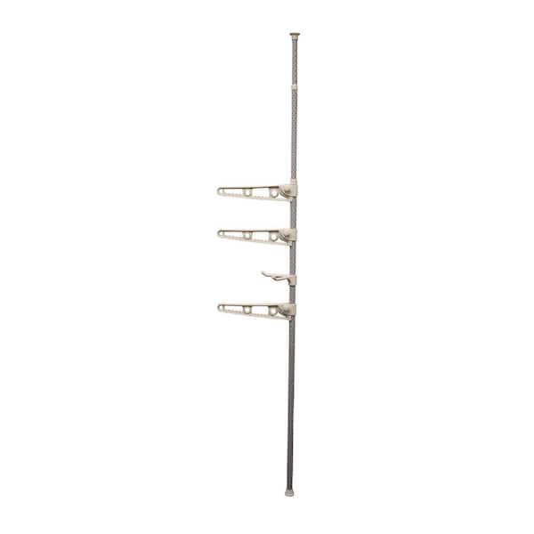 ORE International 67 in. to 91 in. Free Standing Trellis Laundry Pole (Set of 2)