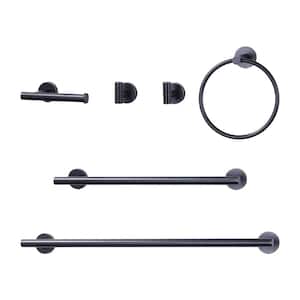 6-Piece Bath Hardware Set with Mounting Hardware in Oil Rubbed Bronze