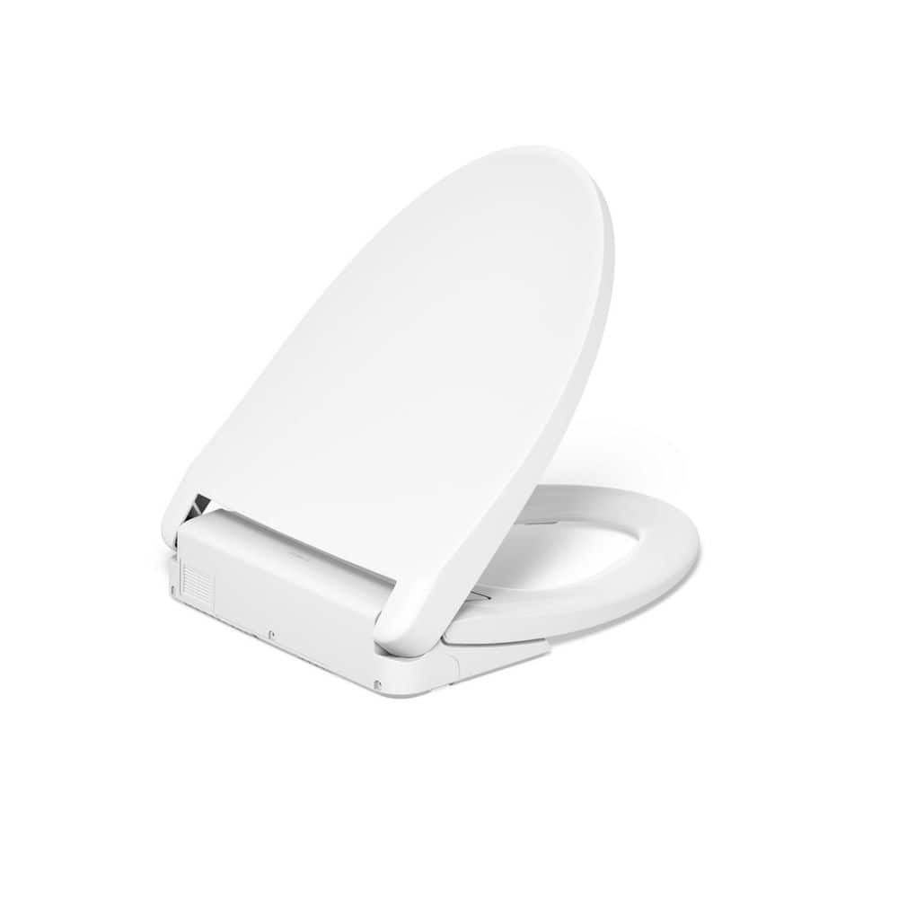 PureWash E930 White Elongated Heated Bidet Toilet Seat with Remote