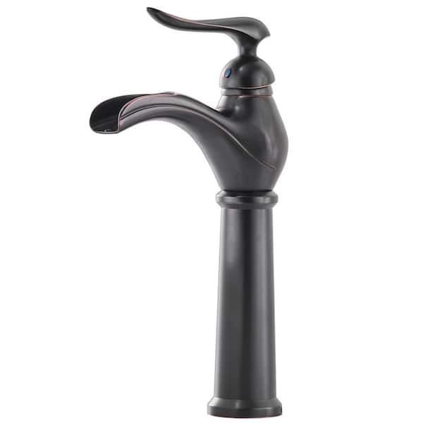 BWE Single Hole Single-Handle Vessel Bathroom Faucet in Oil Rubbed Bronze