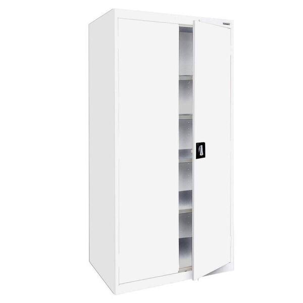 Sandusky Elite Series Steel Freestanding Garage Cabinet in White (36 in. W x 78 in. H x 24 in. D)