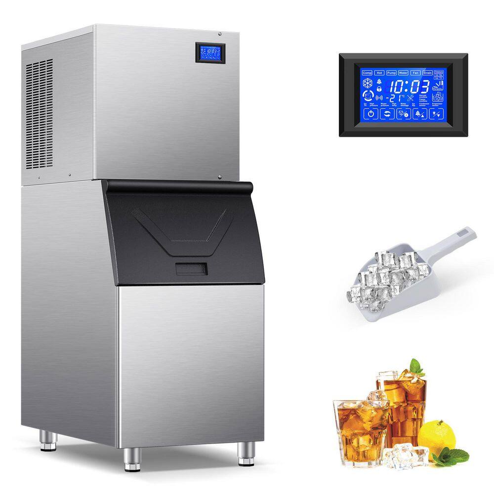 22.83 in. 500Lbs/Day Half Size Cubes Commercial Freestanding Ice Maker with 250 lbs. Storage in Stainless Steel price history on PriceWatchPro