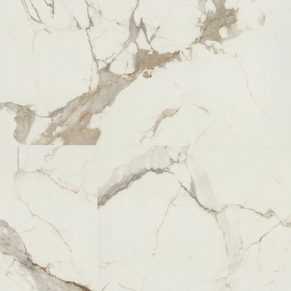 Lucido Grand 24 in. x 48 in. Polished Porcelain Marble Look Floor and Wall Tile (432 sq. ft. / Pallet) price history on PriceWatchPro