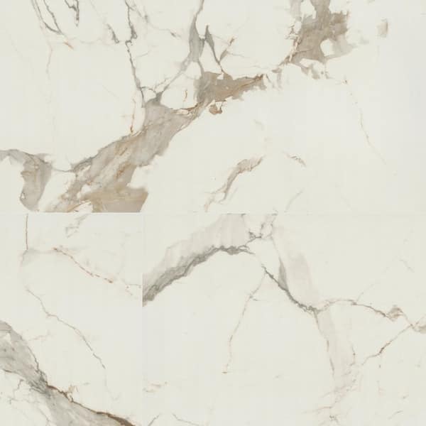 Lucido Grand 24 in. x 48 in. Polished Porcelain Marble Look Floor and Wall Tile (432 sq. ft. / Pallet)