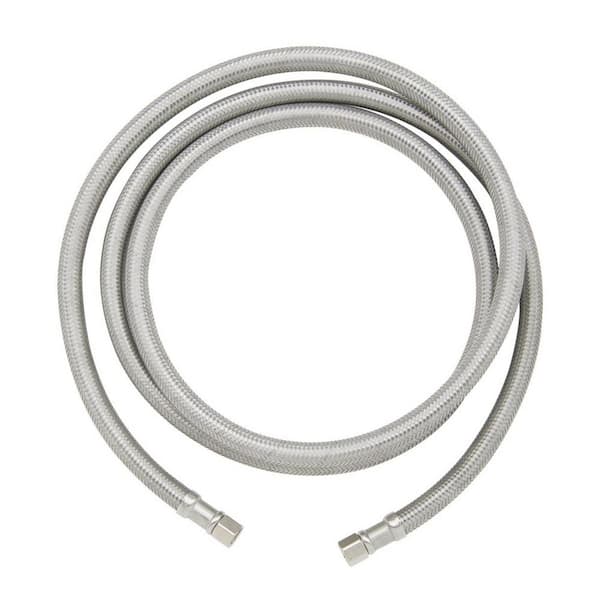 Plumbshop 1/4 in. Compression x 1/4 in. Compression x 72 in. Length Braided Stainless Steel Ice Maker Supply Line