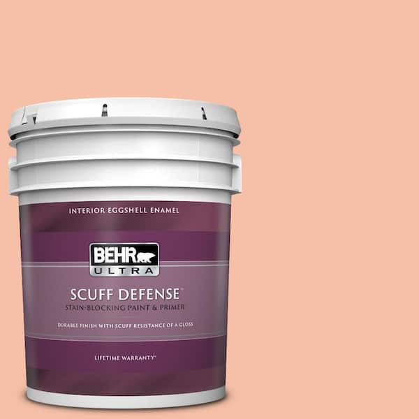 BEHR ULTRA 5 gal. Home Decorators Collection #HDC-SP14-4 Heirloom Apricot Extra Durable Eggshell Enamel Interior Paint & Primer