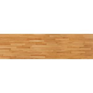 8 ft. L x 25 in. D Finished Engineered Oak Solid Wood Butcher Block Countertop
