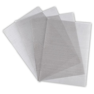 0.983 ft. x 0.683 ft. Stainless Steel Woven Wire Mesh Never Rust, Welded Wire 1 mm Hole 20 Mesh Easy to Cut (4-Pack)