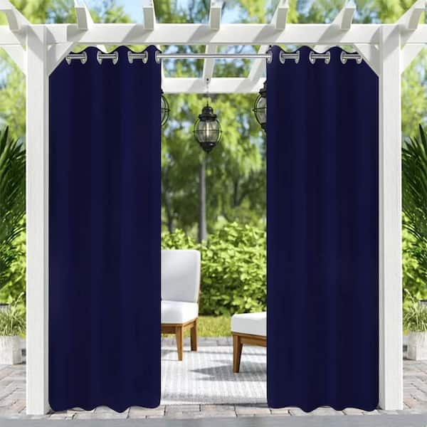 Blackout UV Ray Protected Waterproof Indoor Outdoor Curtain/Drape 50"x96",2PACK 