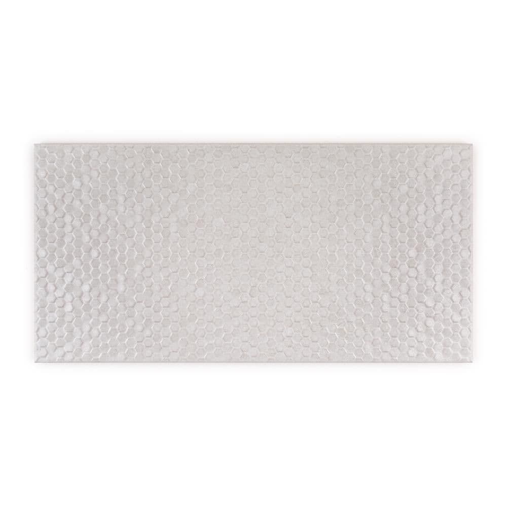 Jeffrey Court Retreat White 10 in. x 20 in. Glossy Textured